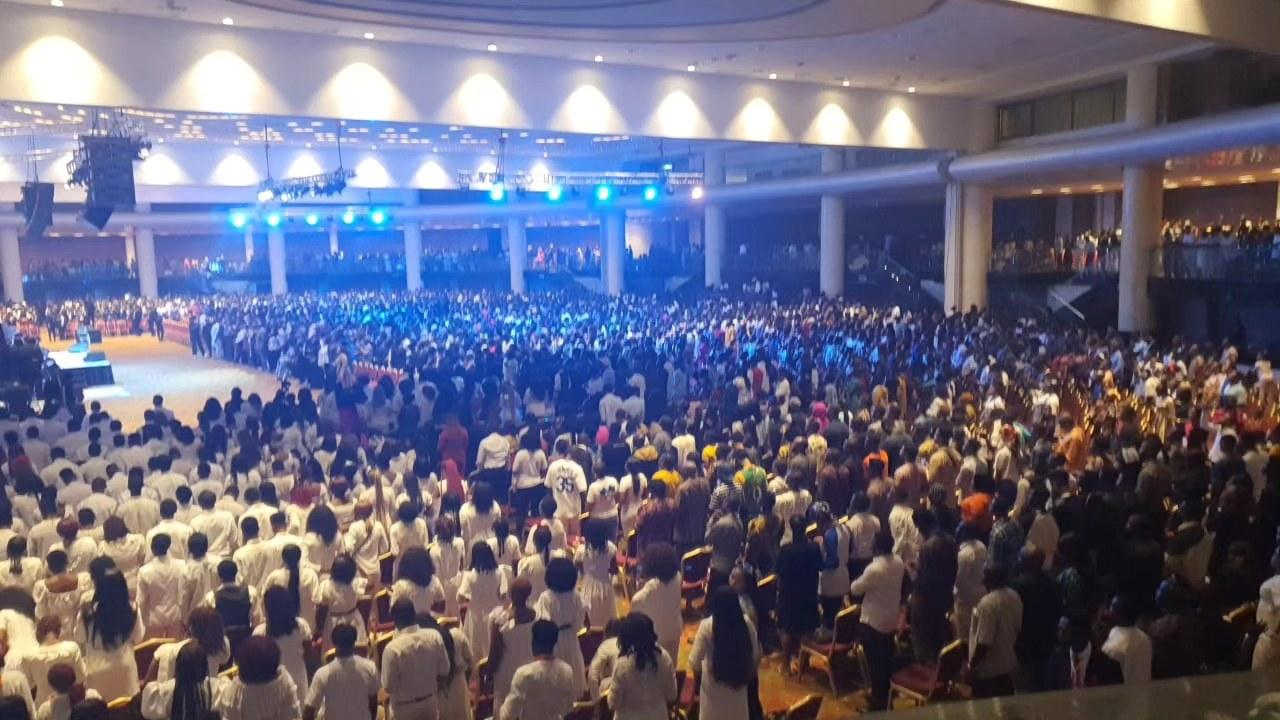 Wide view of the crowd at Eko Convention Centre, Lagos