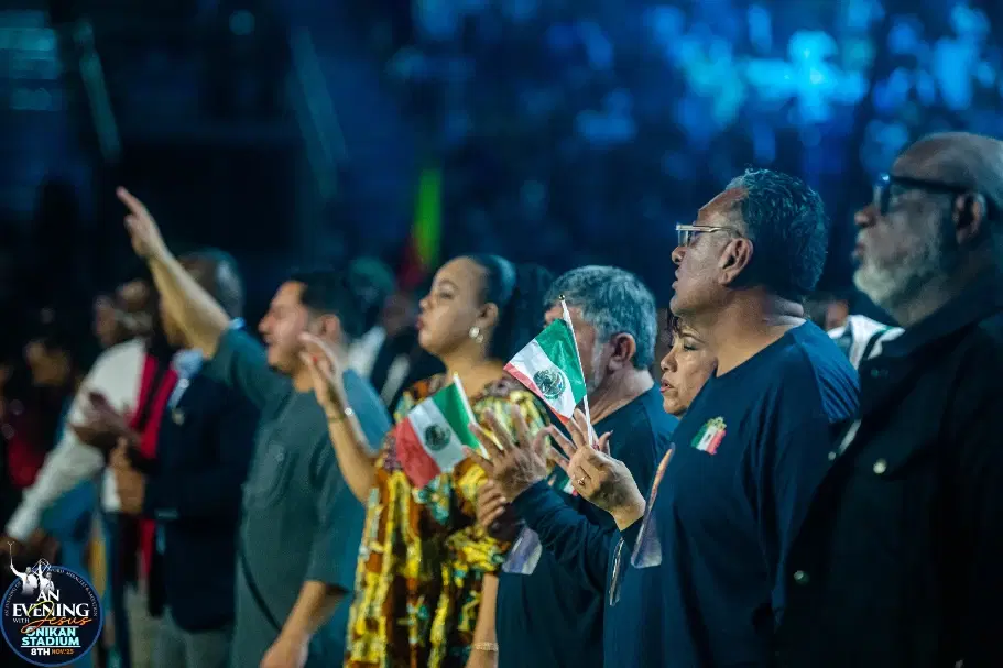 International and diverse audience gathered at An Evening With Jesus