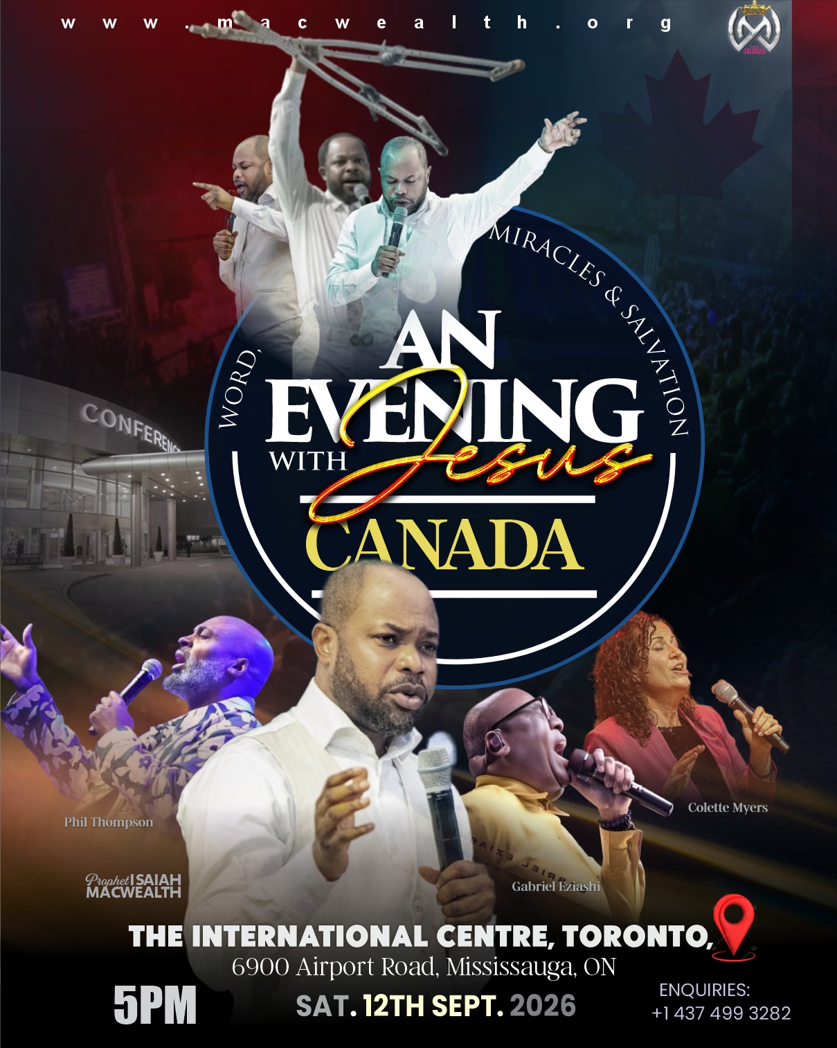 An Evening With Jesus – Canada 2026 flier