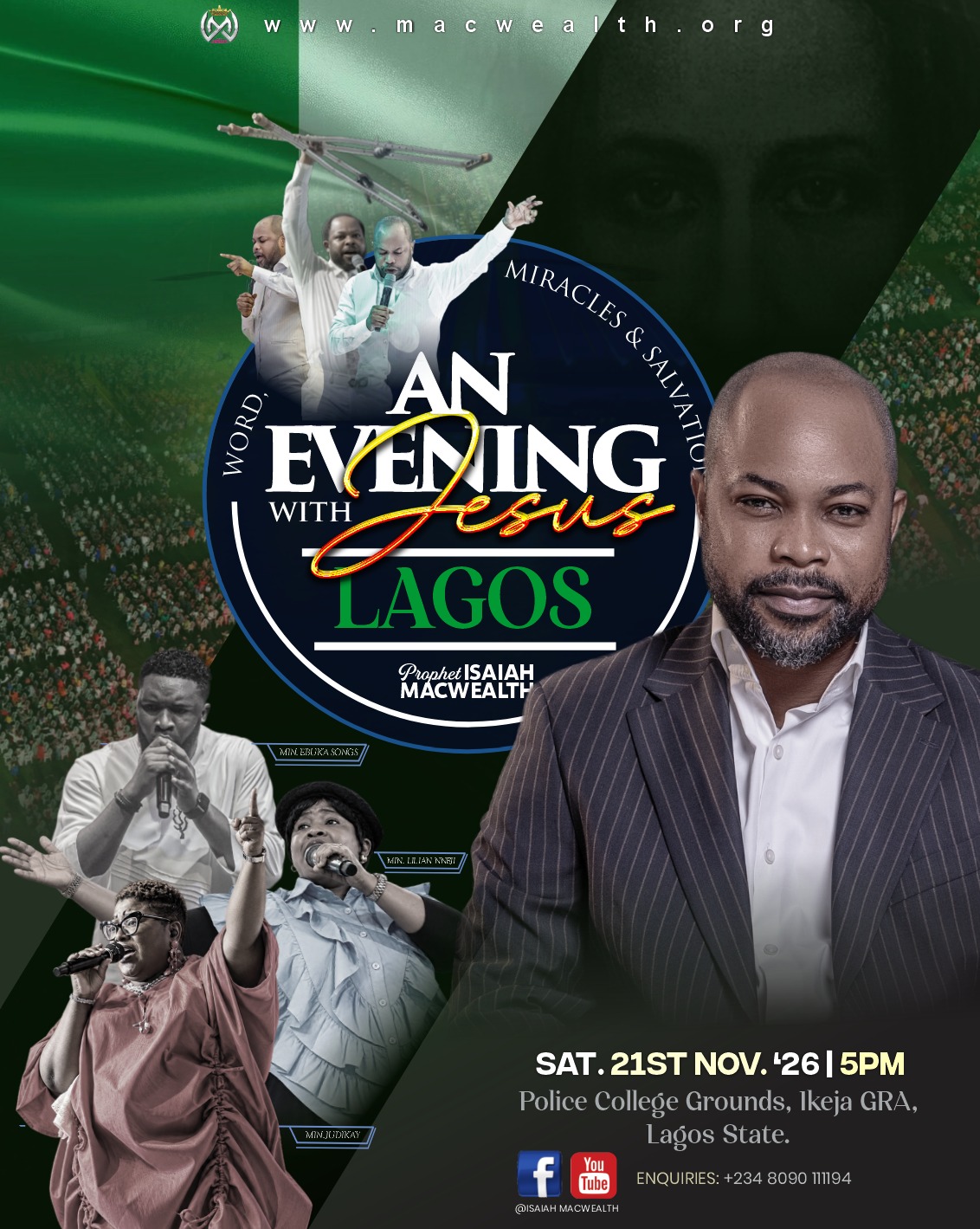 An Evening With Jesus – Lagos 2026 flier