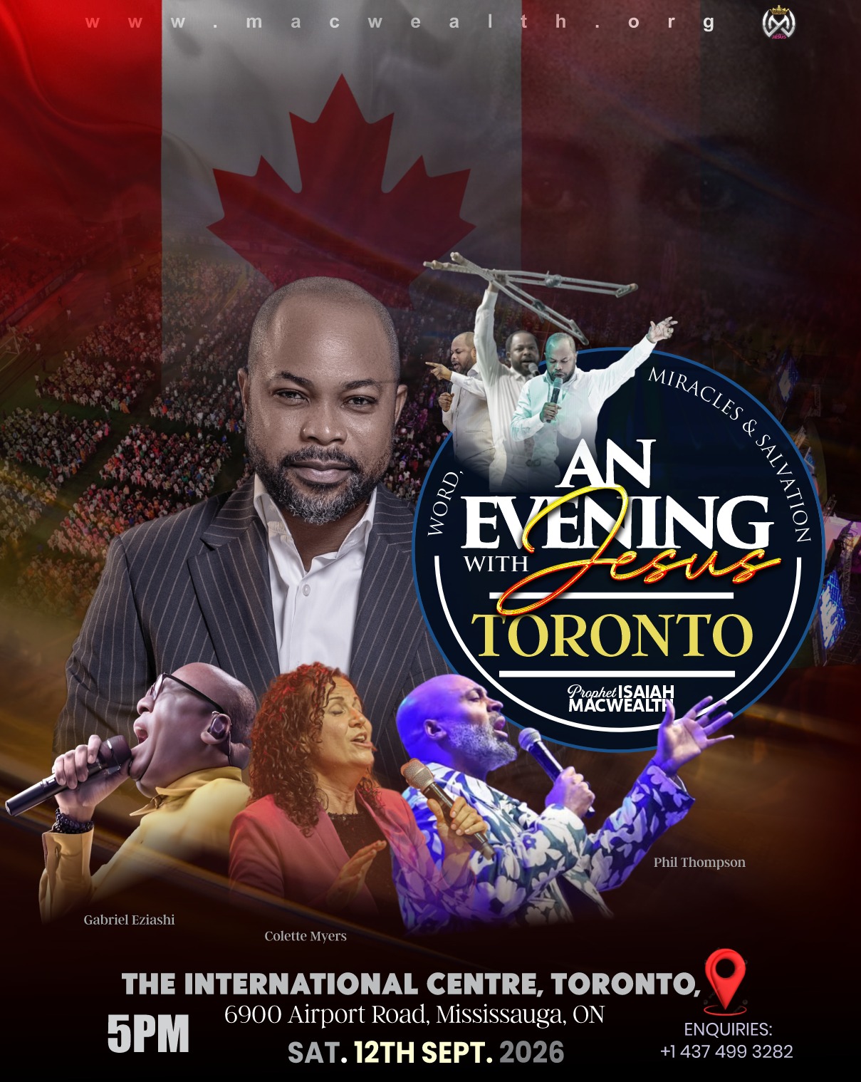 An Evening With Jesus – Toronto event flier